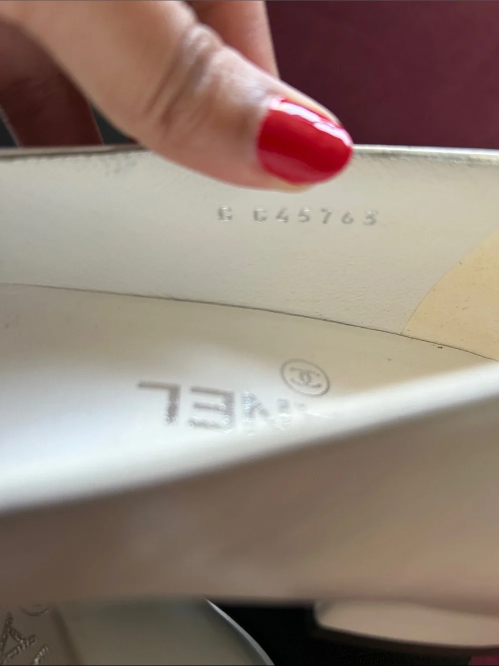 CHANEL Ballet Flats Black/White sz 38.5